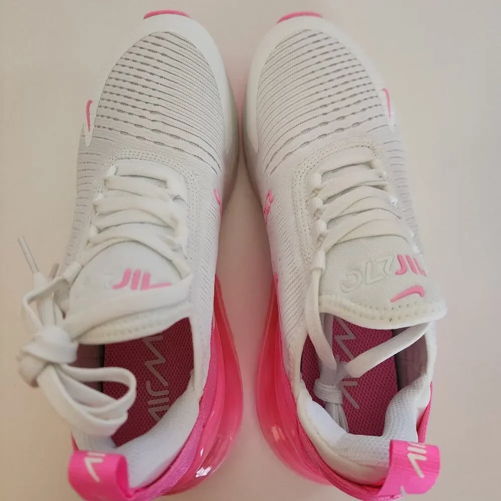 Nike Air Max 270 - Women's (Summit White/Pink Spell/Summit White) Size 6.5